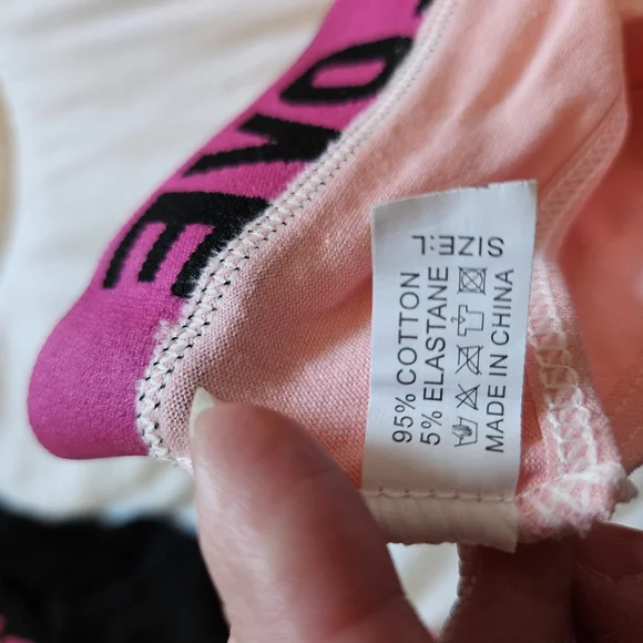 Colorful Love Print Panties Set BRAND NEW 6 Total - Picture 3 of 7